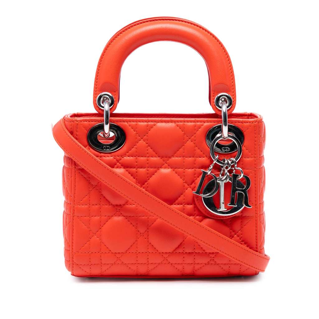 Dior Mini Lambskin Cannage Lady Dior