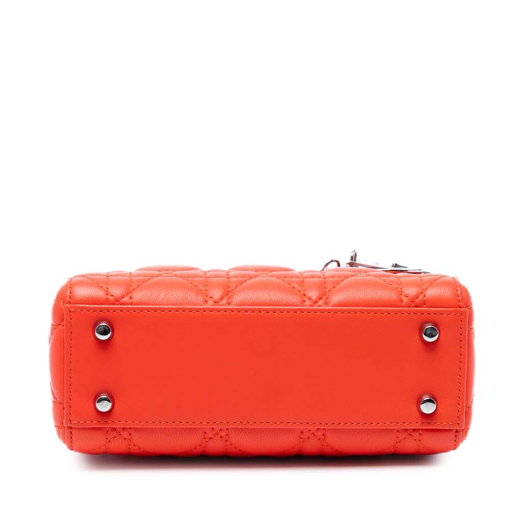Dior Mini Lambskin Cannage Lady Dior - Image 6