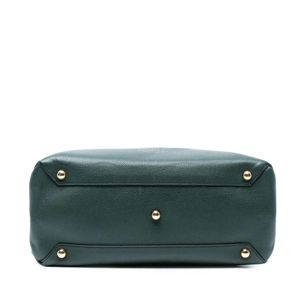 Burberry Medium Leather and House Check Banner Satchel - Image 6