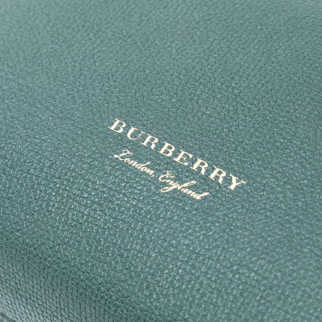 Burberry Medium Leather and House Check Banner Satchel - Detail 1