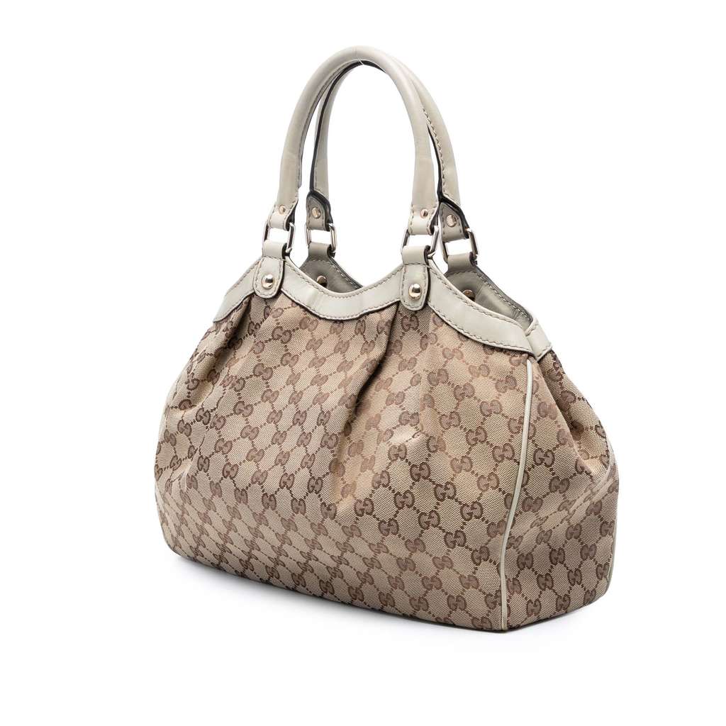 Gucci Medium GG Canvas Sukey Tote - Back view