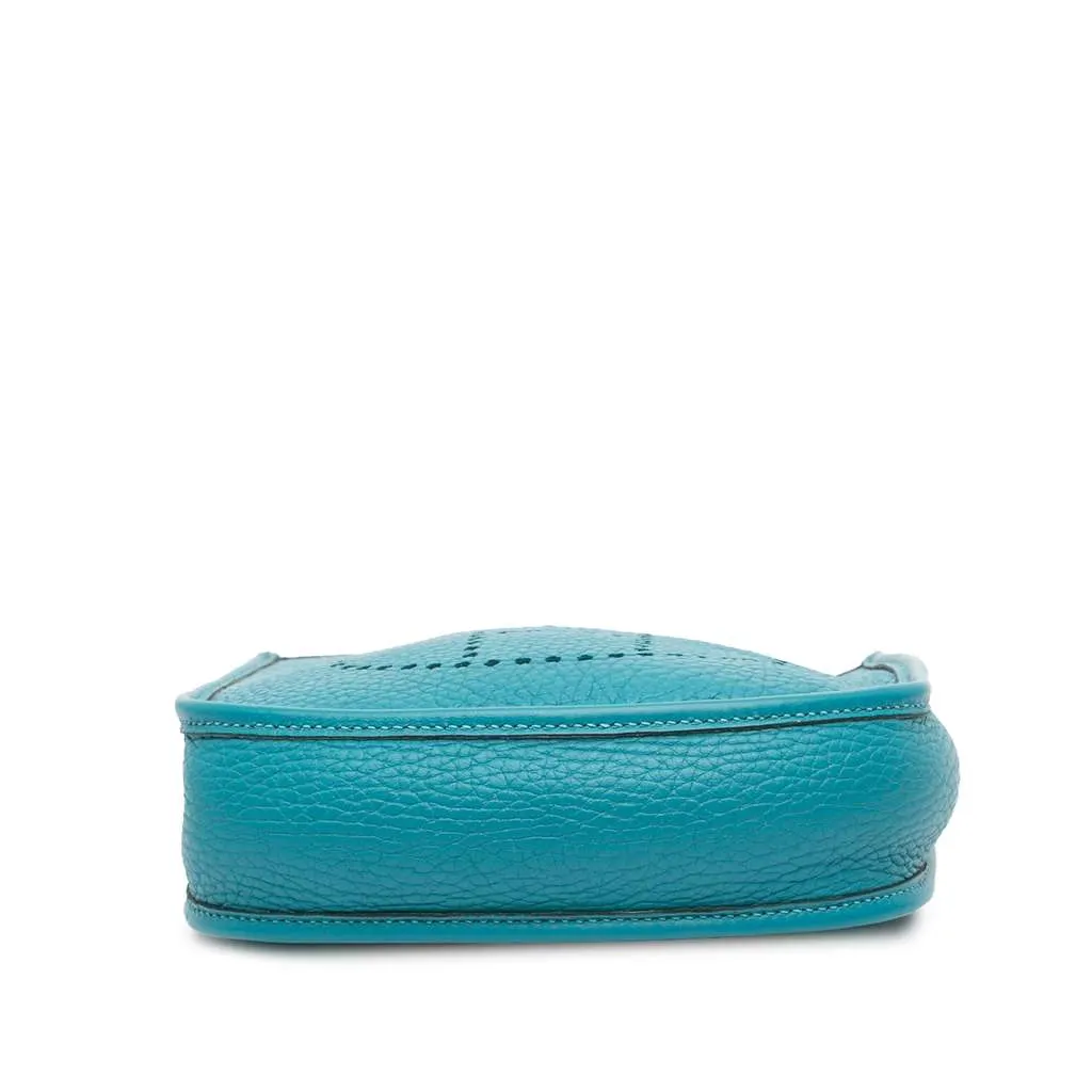 Hermès Clemence Evelyne TPM Blue Leather Very good - Inside View