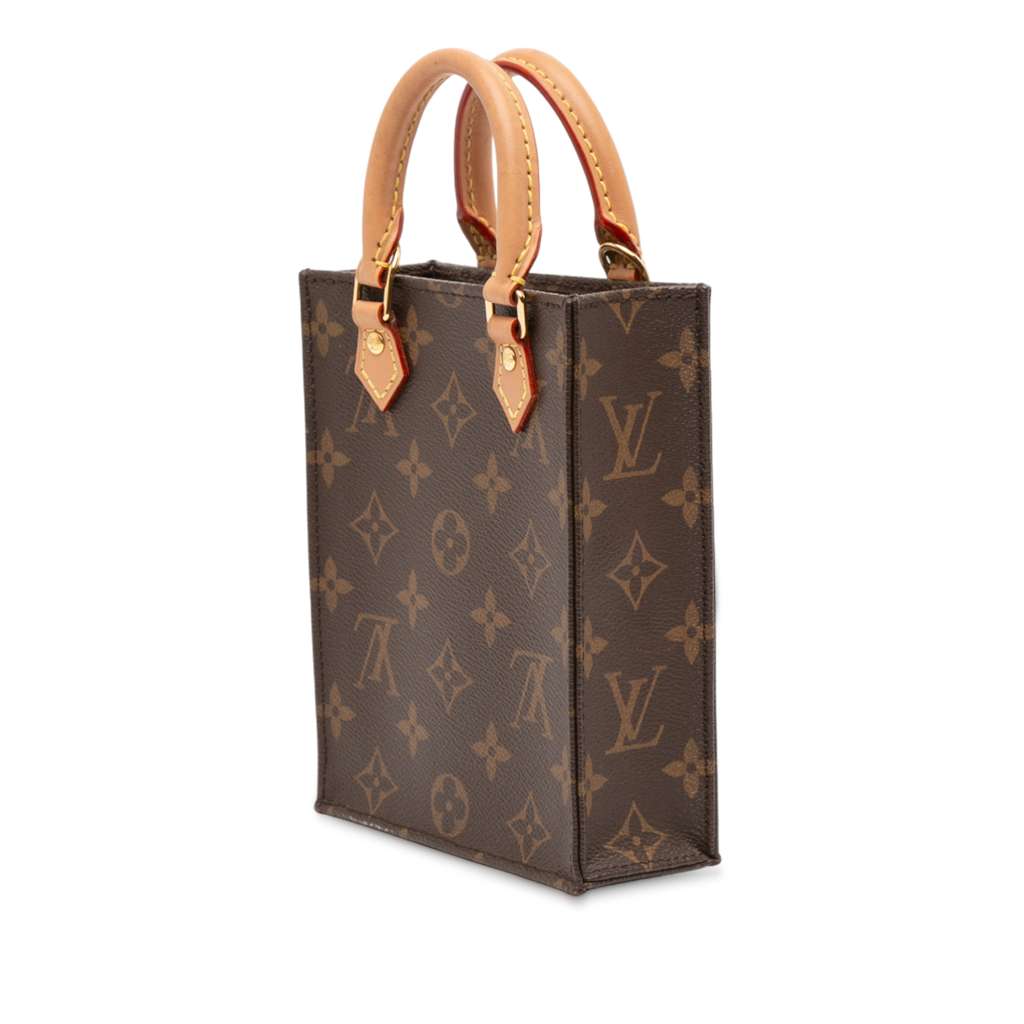 Louis Vuitton Monogram Petit Sac Plat - Back view
