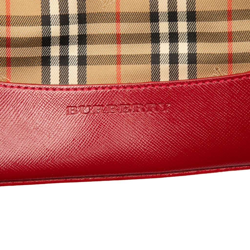 Burberry Haymarket Check Canvas Tote - Side view
