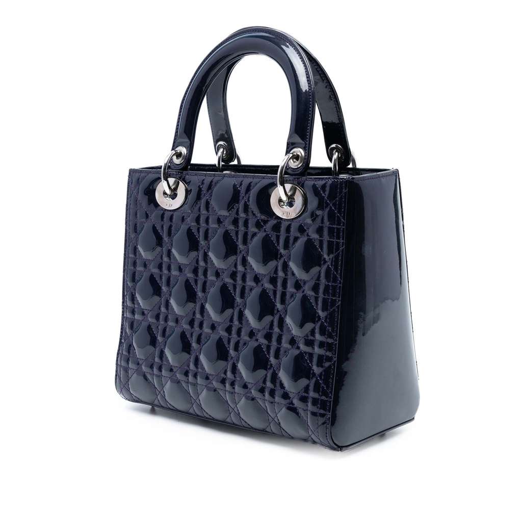 Dior Medium Patent Cannage Lady Dior - Back view