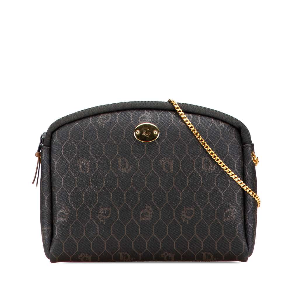 Dior Honeycomb Coated Canvas Chain Crossbody