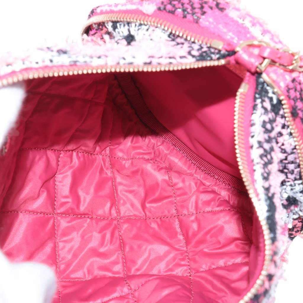 Chanel Tweed Coco Beach Convertible Bowling Bag - 4