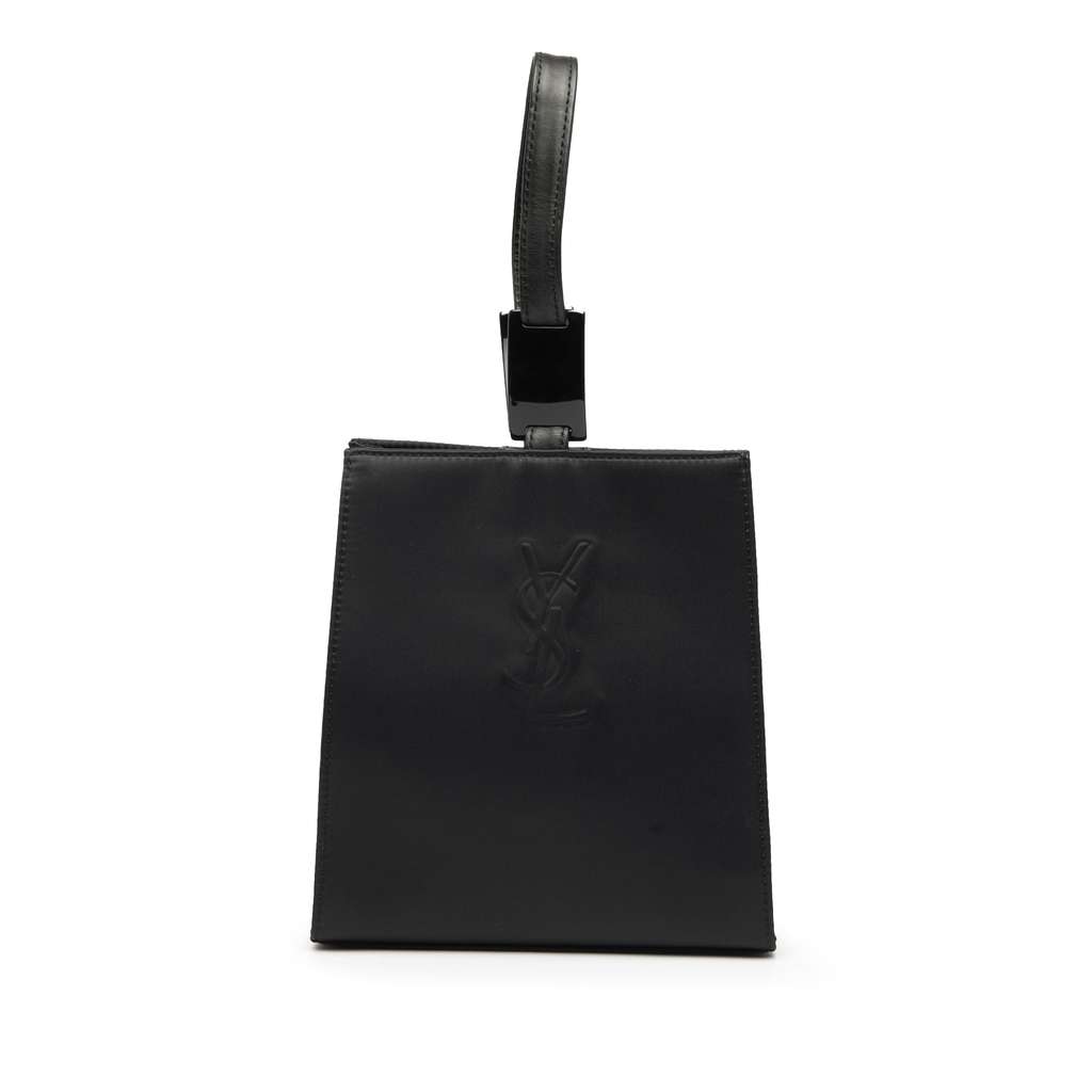 Saint Laurent Satin Monogram Handbag