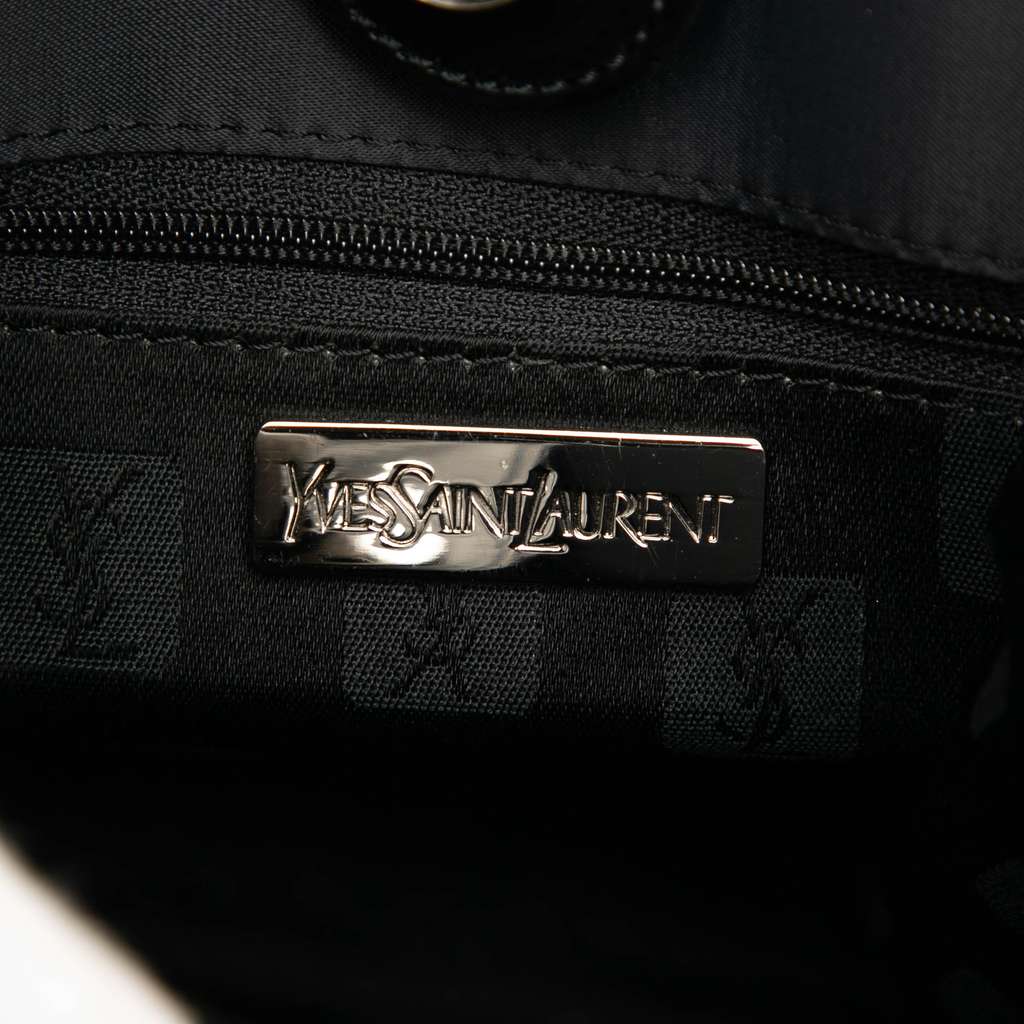 Saint Laurent Satin Monogram Handbag - Side view