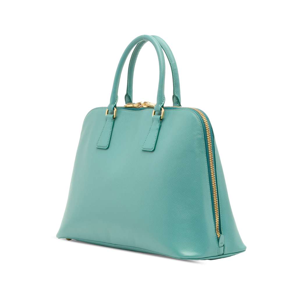Prada Large Saffiano Lux Promenade Satchel - Back view