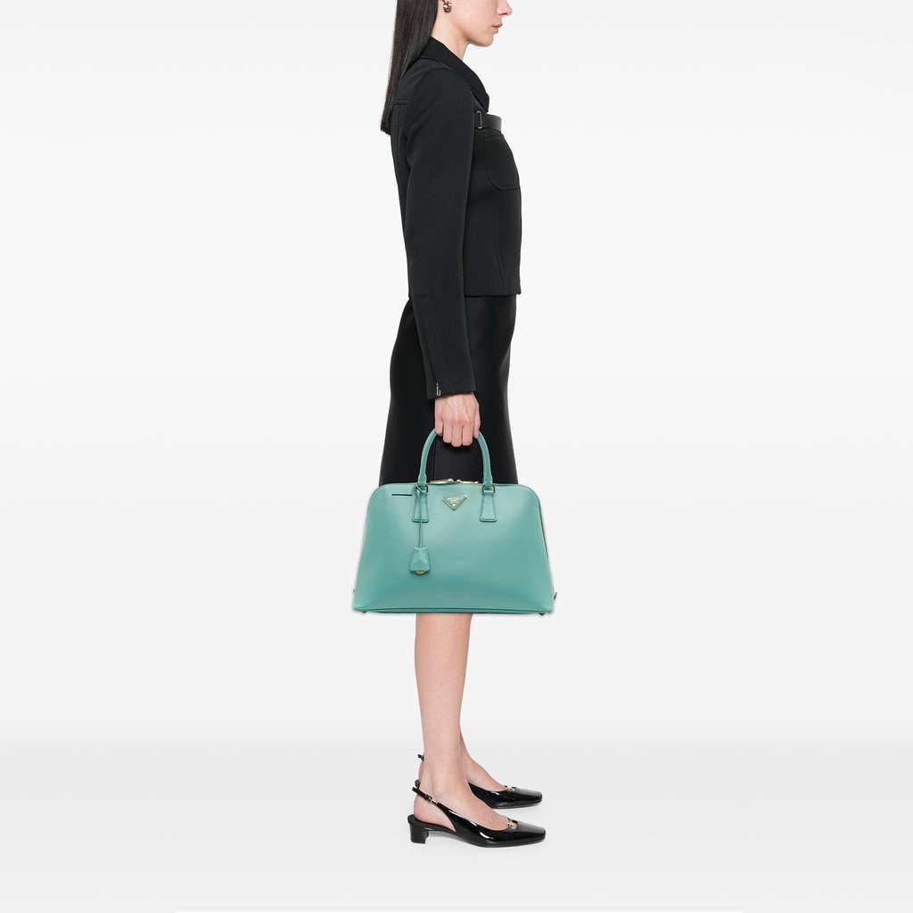 Prada Large Saffiano Lux Promenade Satchel - Image 13