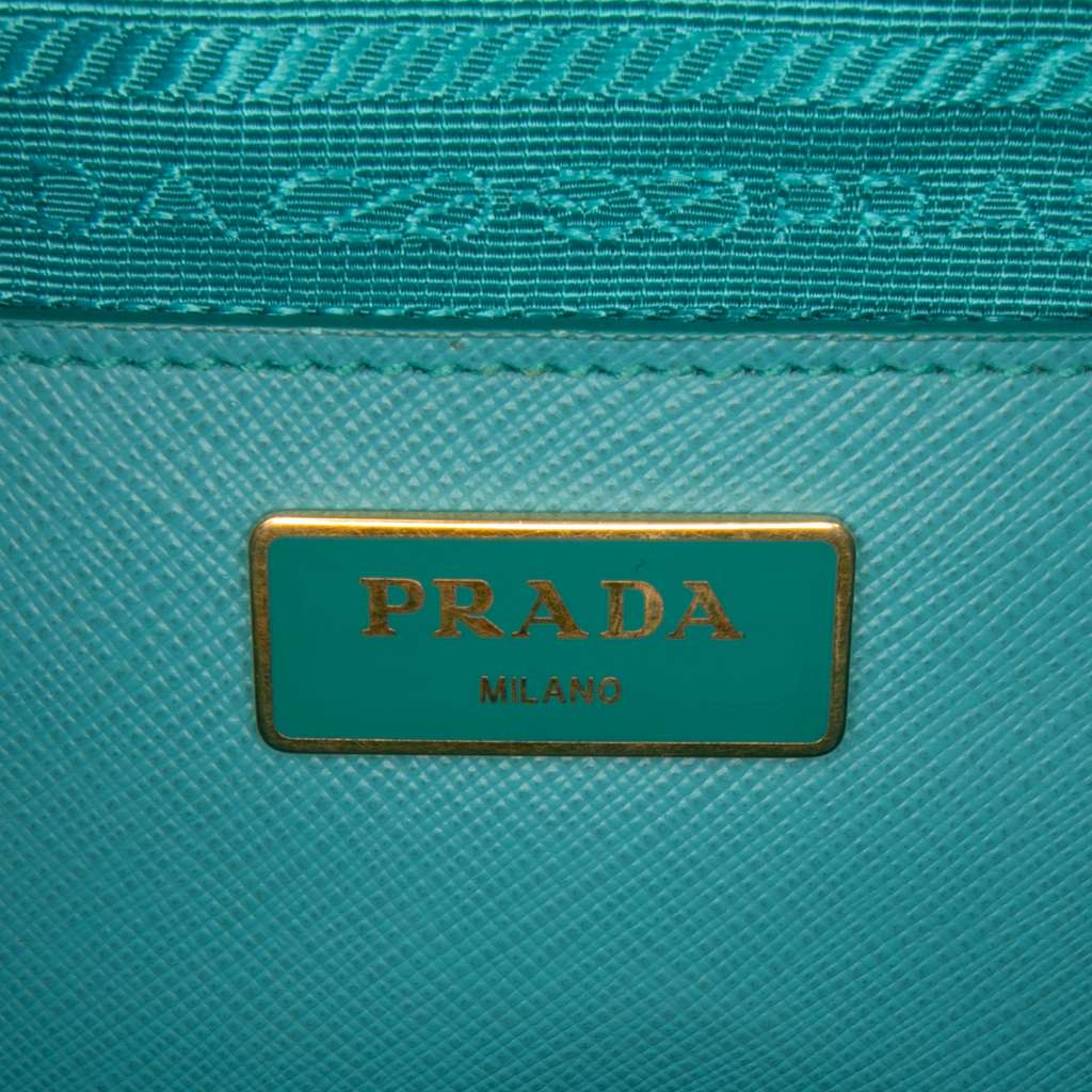 Prada Large Saffiano Lux Promenade Satchel - Side view