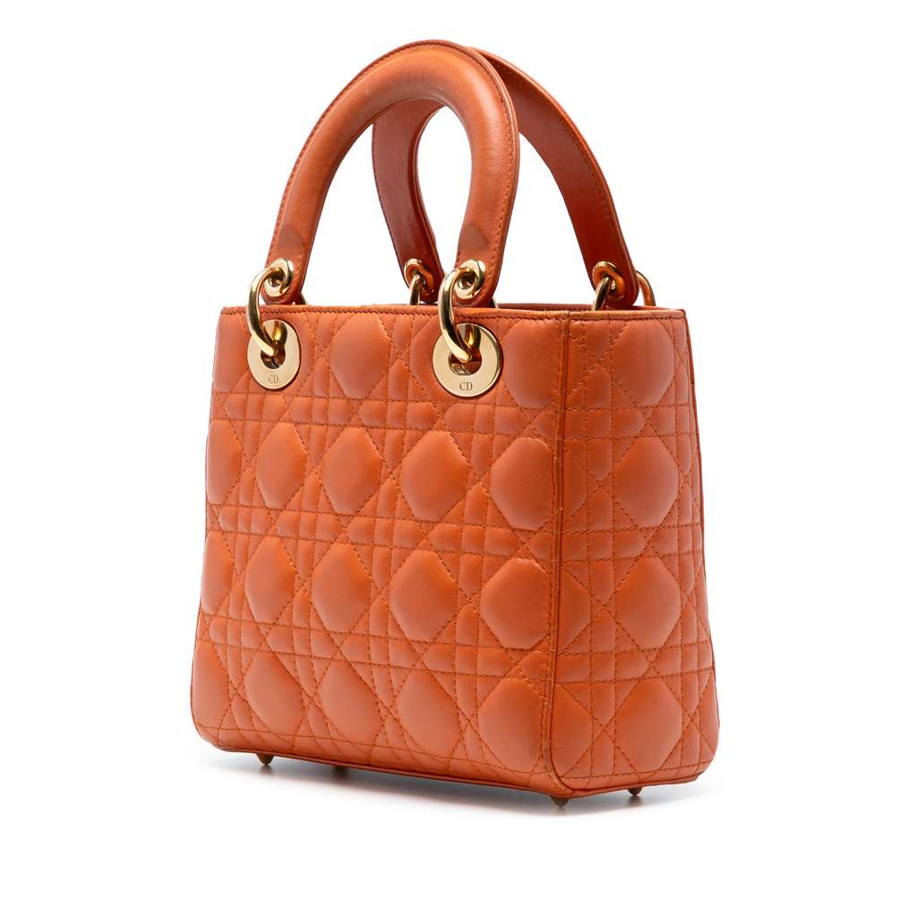 Dior Small Lambskin Cannage MyABCDior Lady Dior - Back view