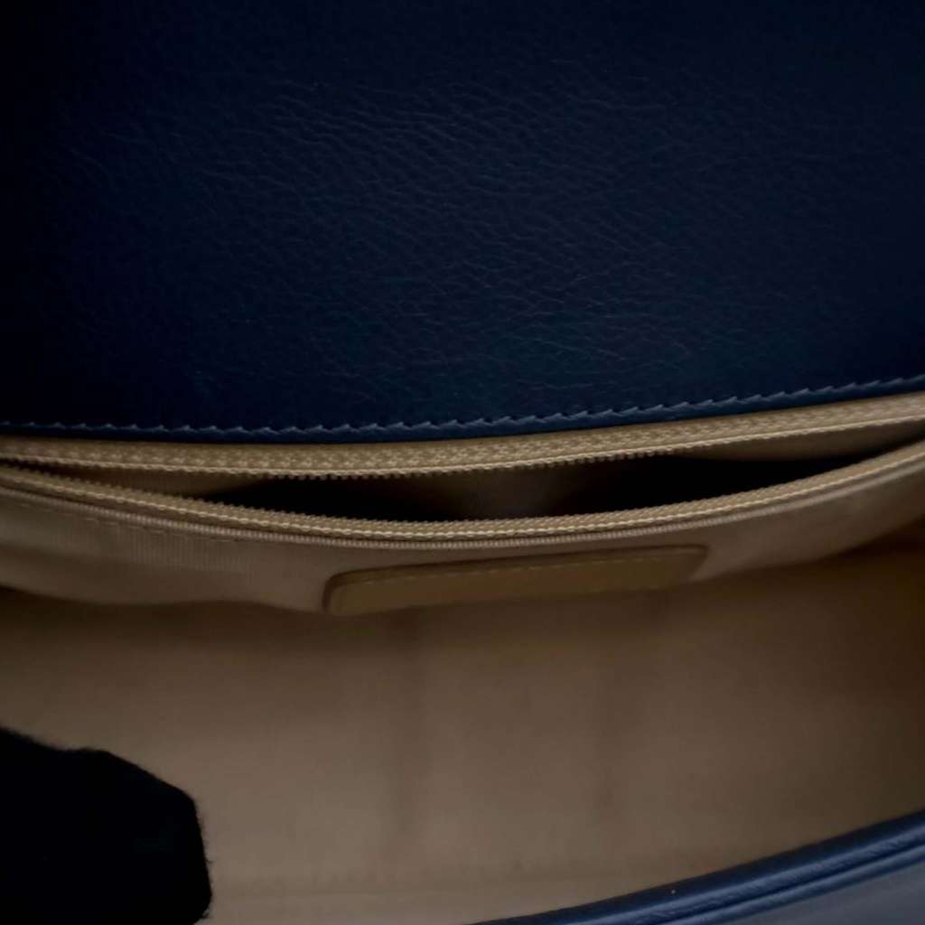 Chanel Small Quilted Grained Calfskin Label Click Flap - Image 10