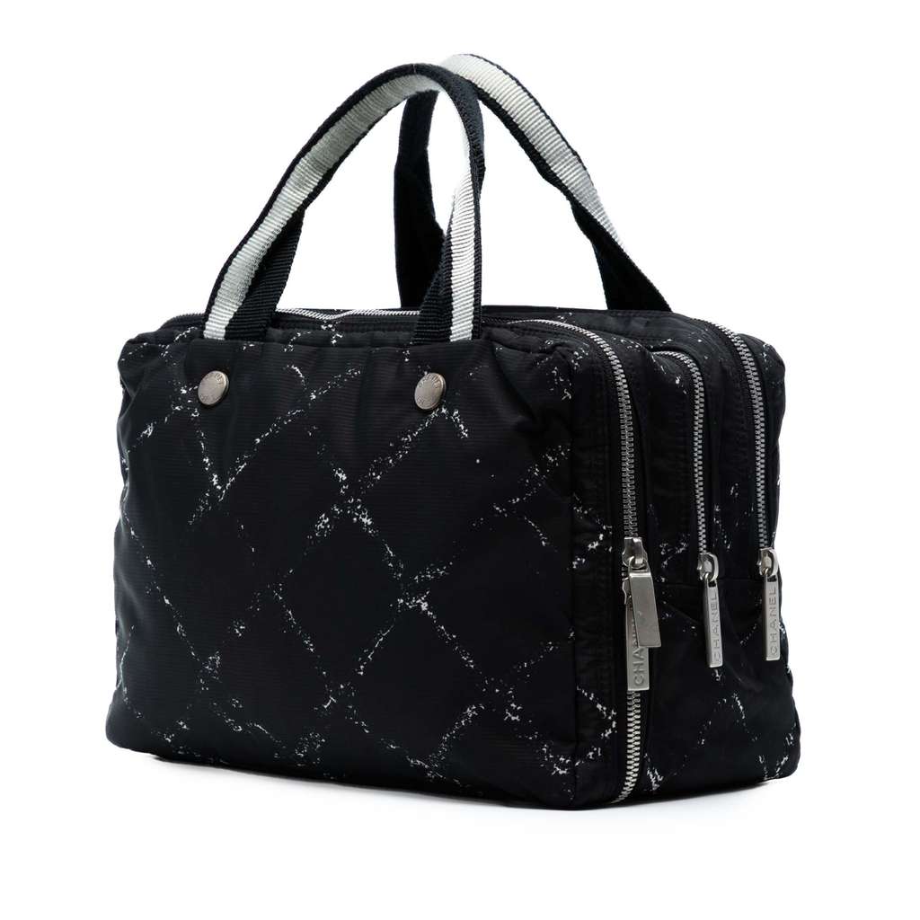 Chanel Old Travel Line Nylon Handbag - Back view