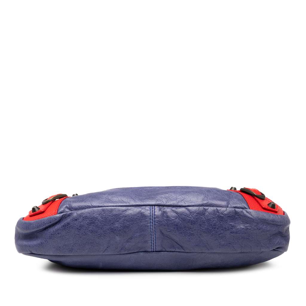 Balenciaga Lambskin Motocross Classic Multicolor First Satchel - 3