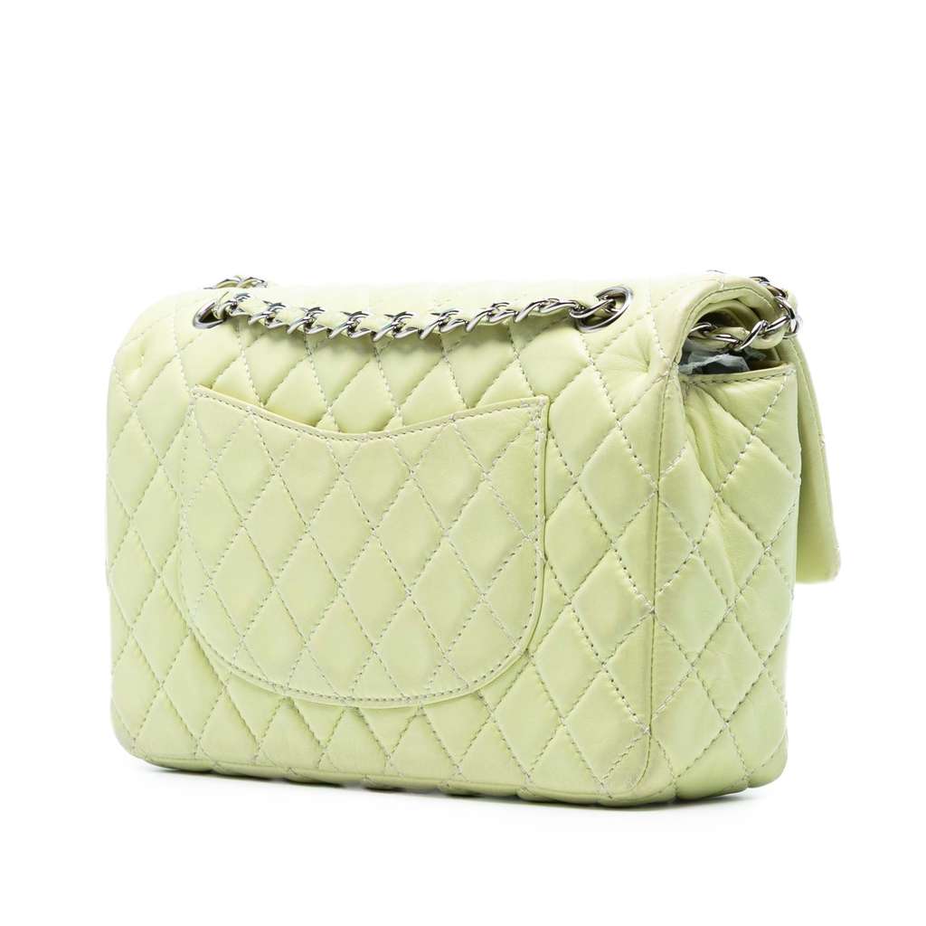 Chanel Medium Classic Lambskin Double Flap - Back view