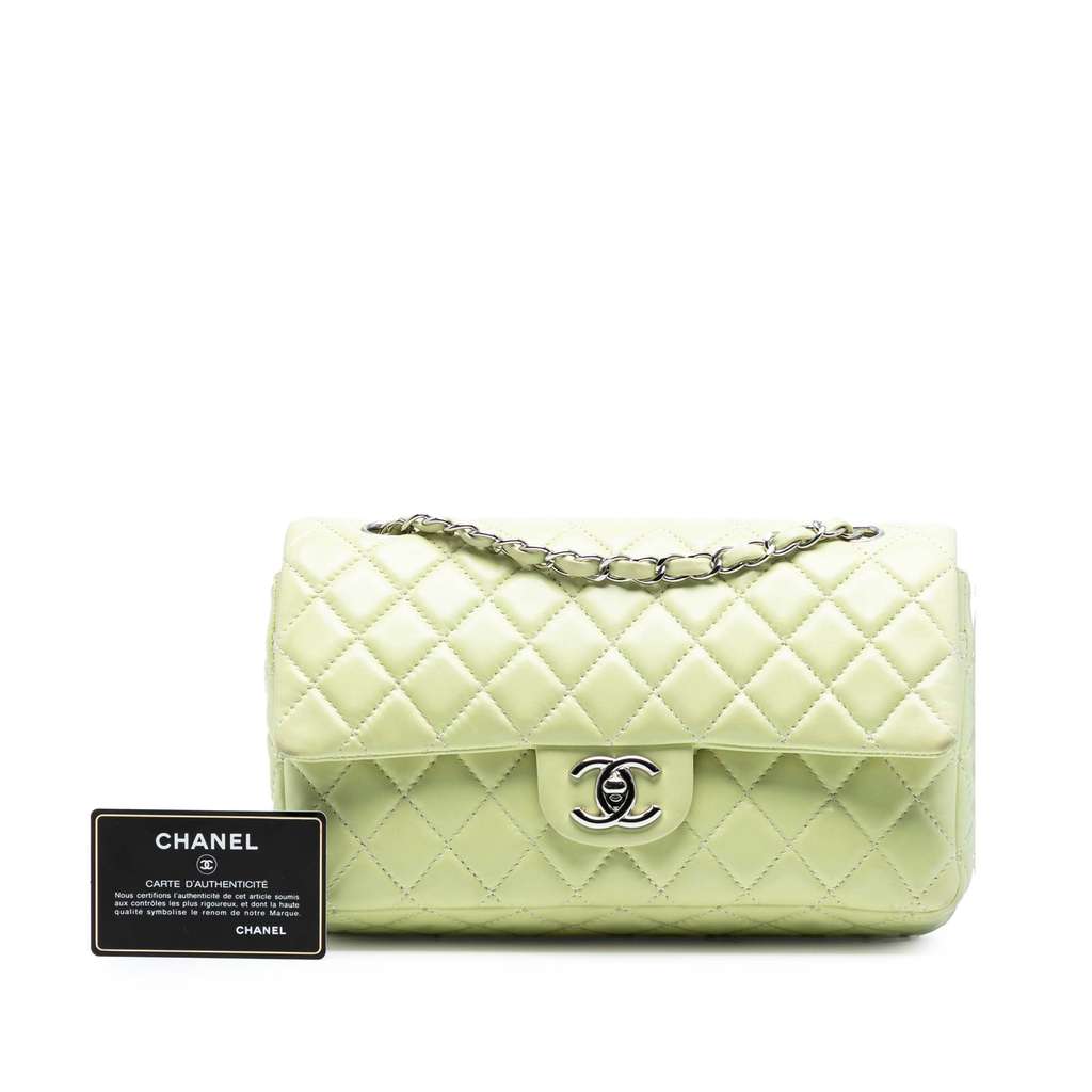 Chanel Medium Classic Lambskin Double Flap - Image 10