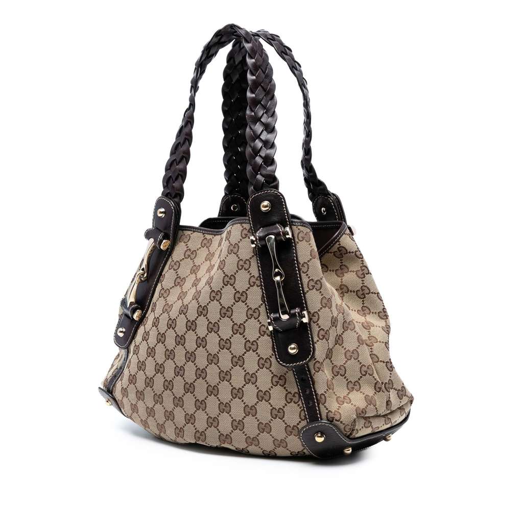 Gucci GG Canvas Horsebit Pelham Shoulder Bag - 2