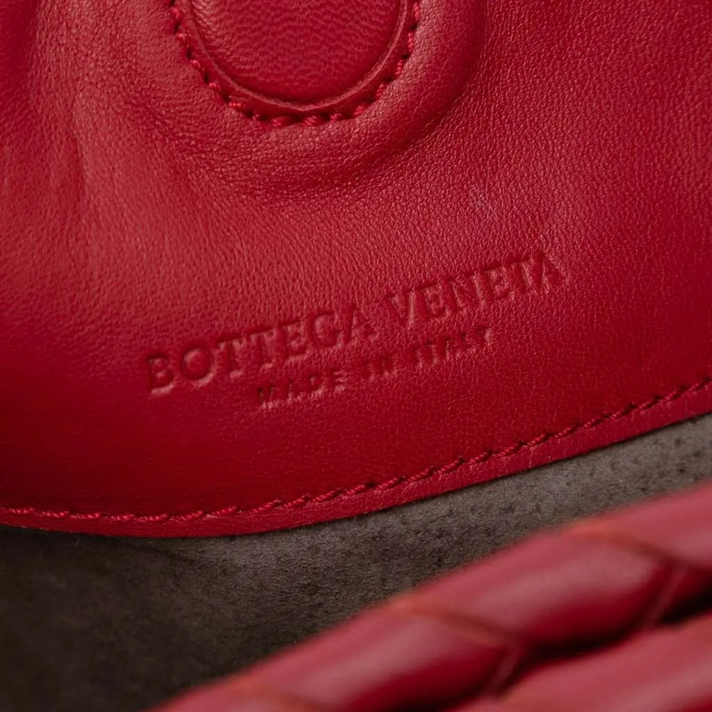 Bottega Veneta Nappa Intrecciato Duo Shoulder Bag Red Leather Good - Box View