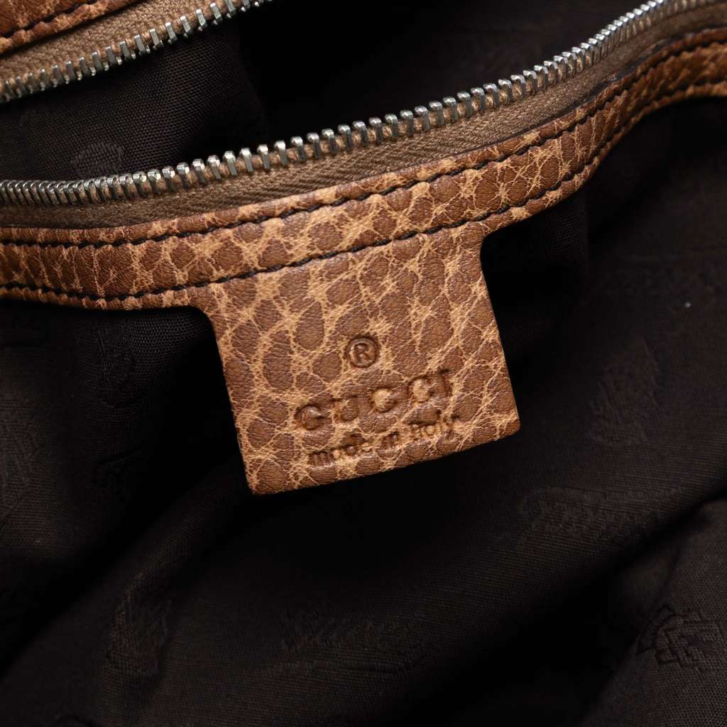 Gucci Medium GG Canvas Bamboo Bar Tote - Side view