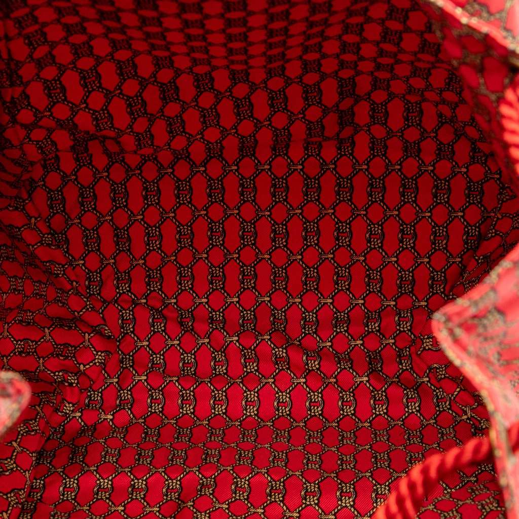 Hermès Printed Silk Bucket Bag - 4