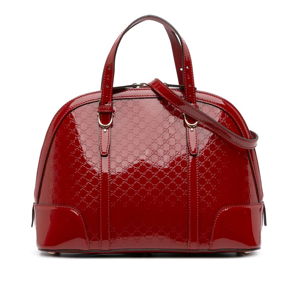 Gucci Medium Microguccissima Patent Nice Dome Satchel