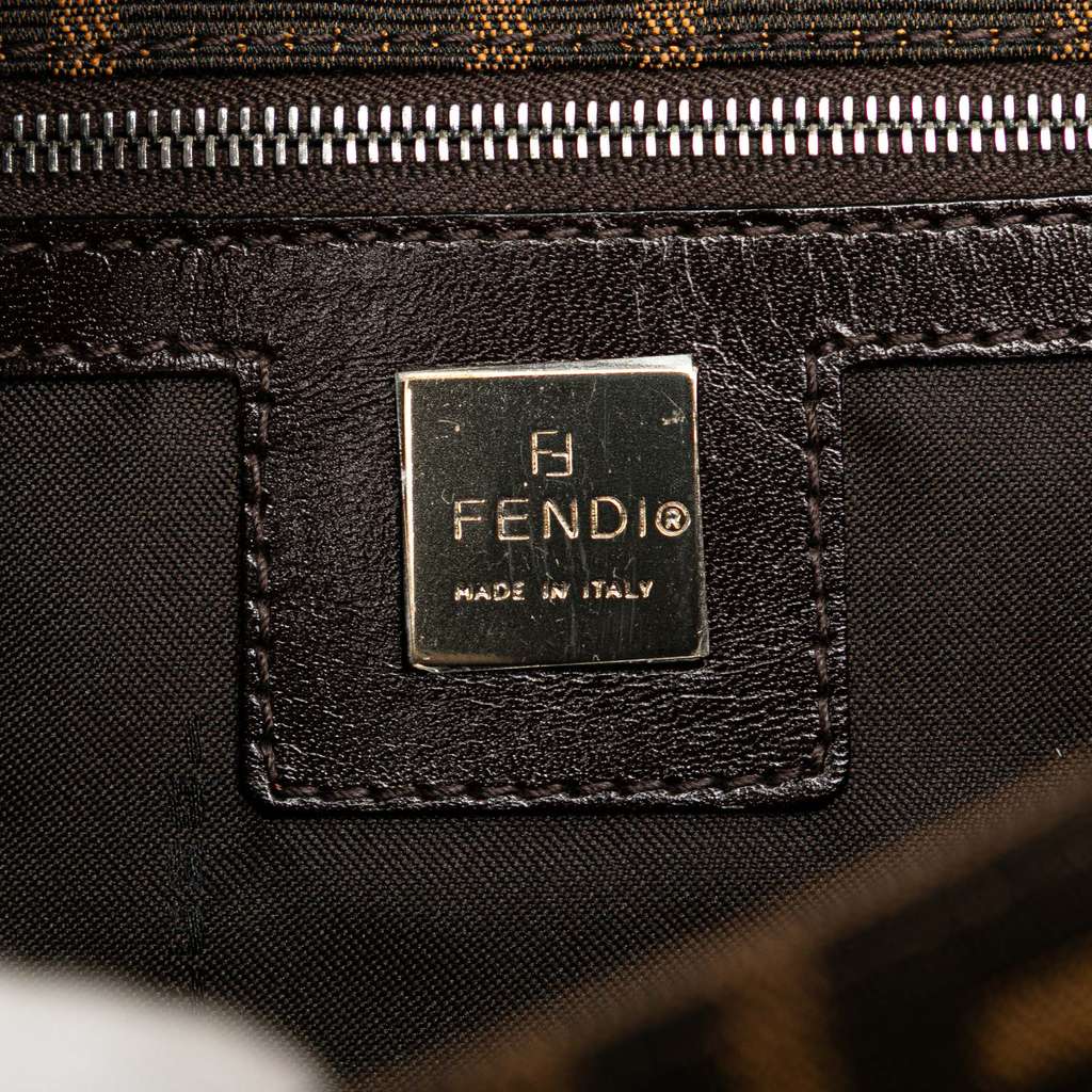 Fendi Zucca Canvas Handbag - Side view