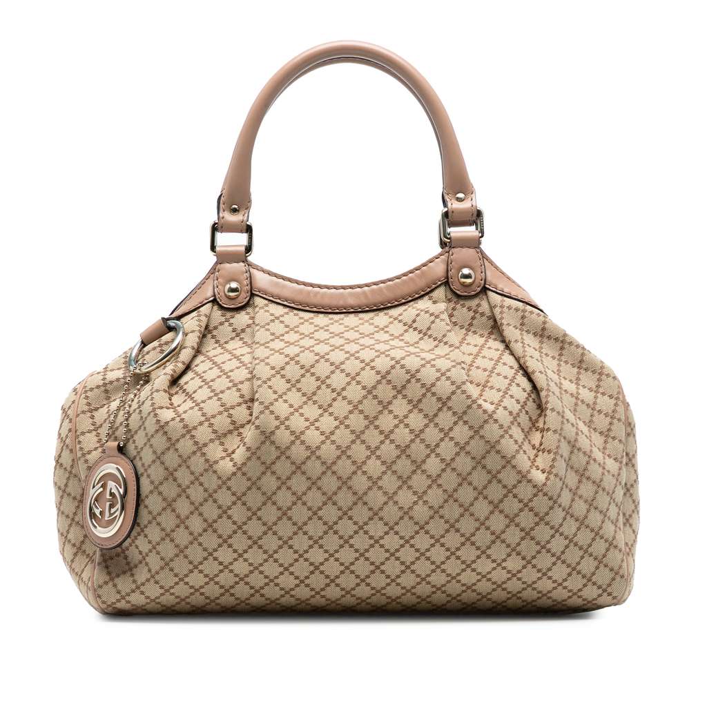 Gucci Medium Diamante Canvas Sukey Tote