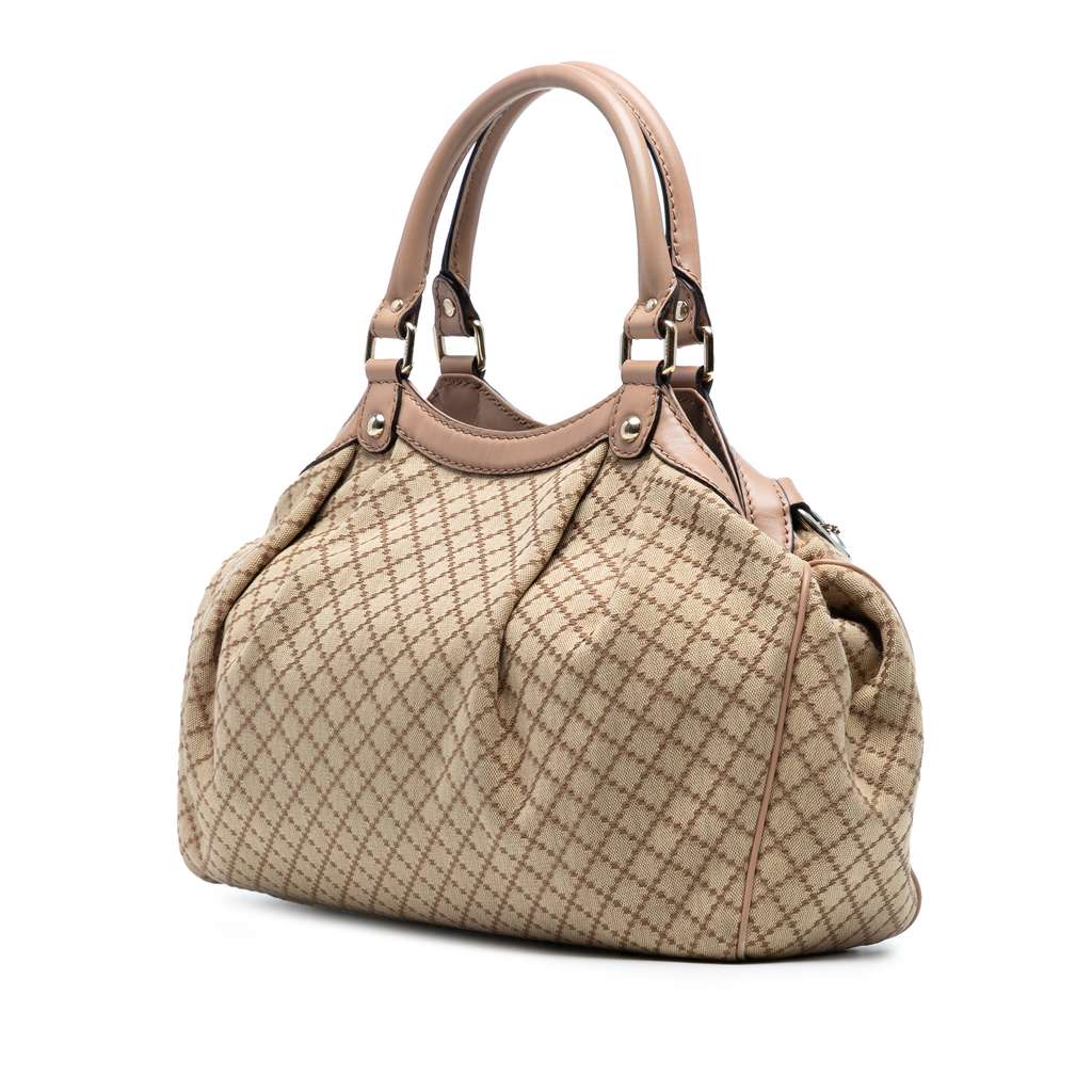 Gucci Medium Diamante Canvas Sukey Tote - Back view