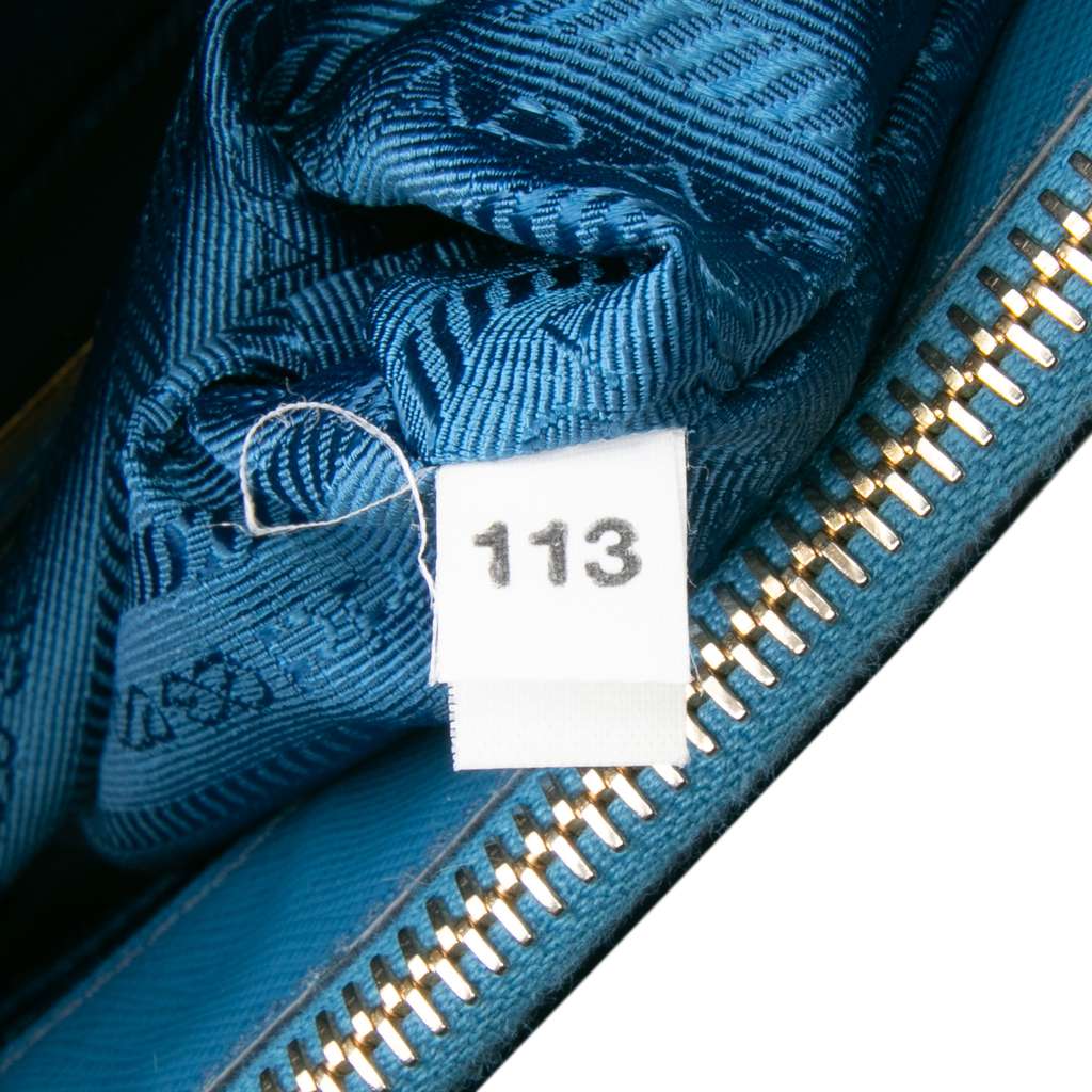 Prada Medium Bicolor Saffiano Lux Galleria Double Zip Satchel - Detail 2