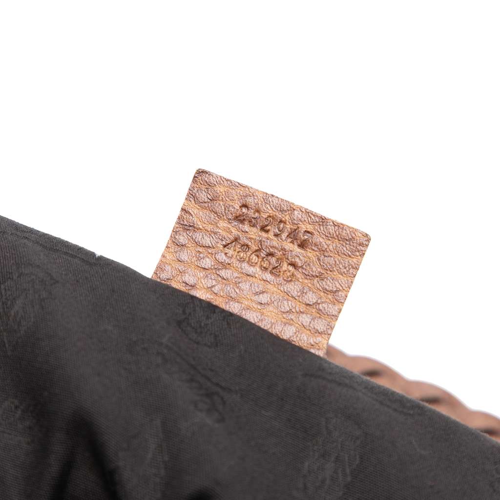 Gucci Guccissima Trimmed Leather Bamboo Libeccio Tote - Detail 1