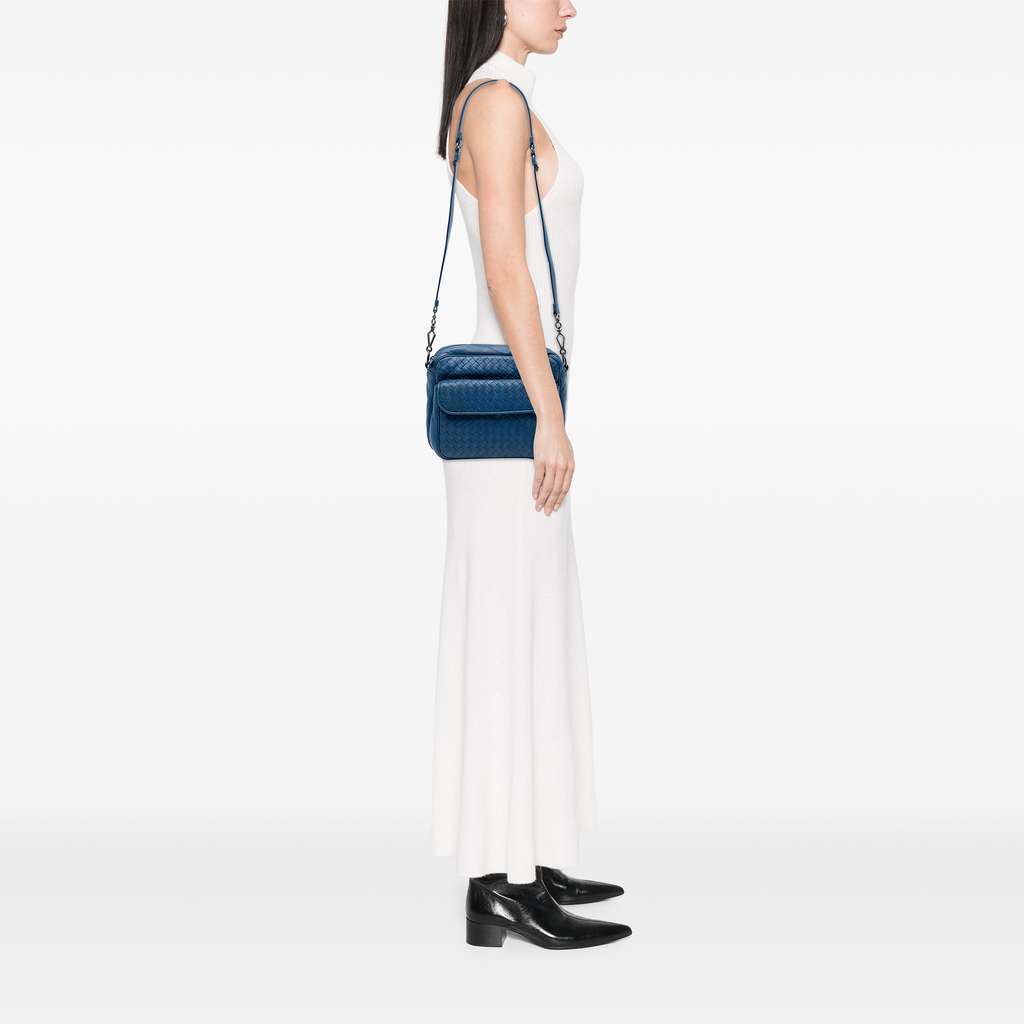 Bottega Veneta Nappa Intrecciato Front Pocket Messenger Bag - Detail 2