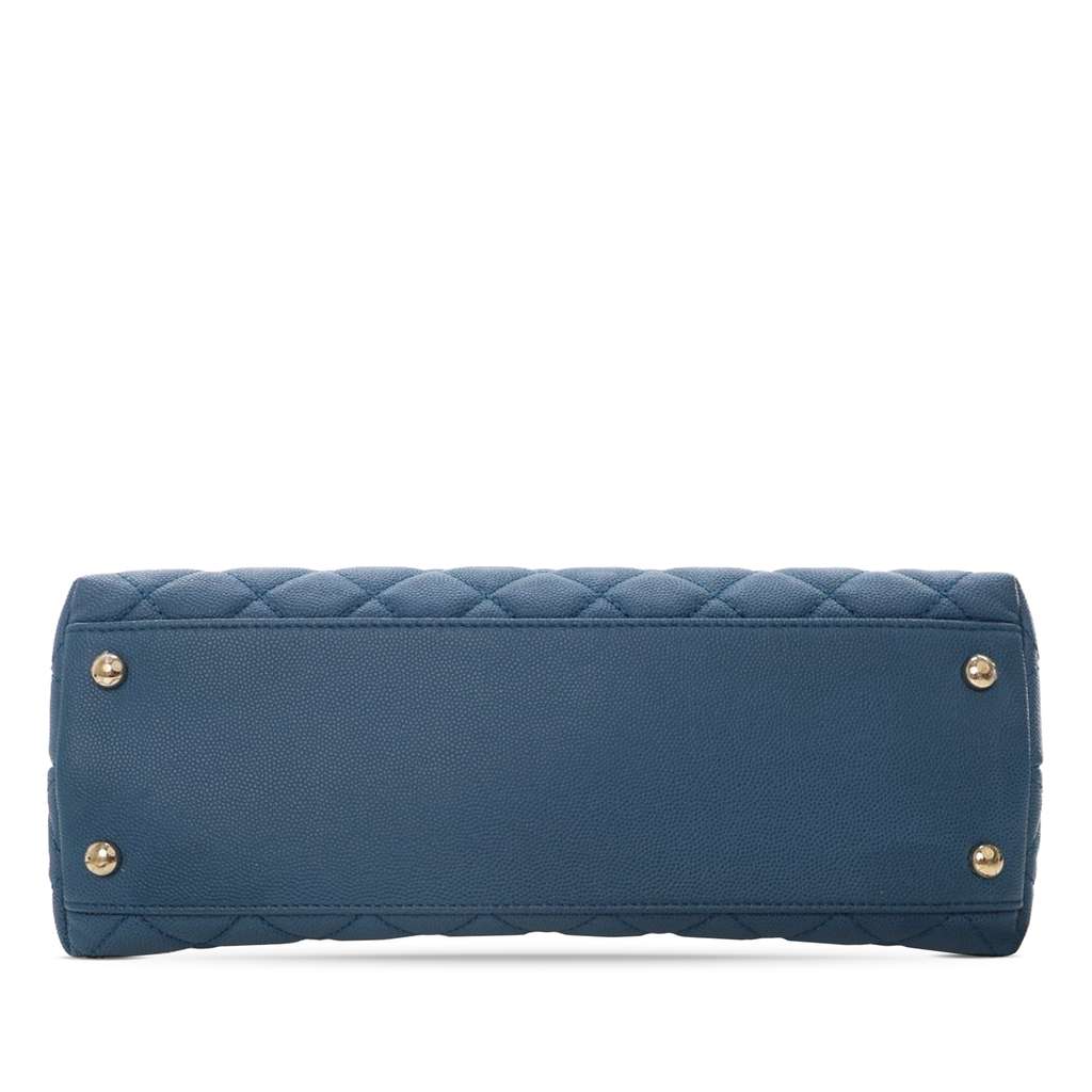 Chanel Small Quilted Caviar Coco Top Handle Bag - Image 6