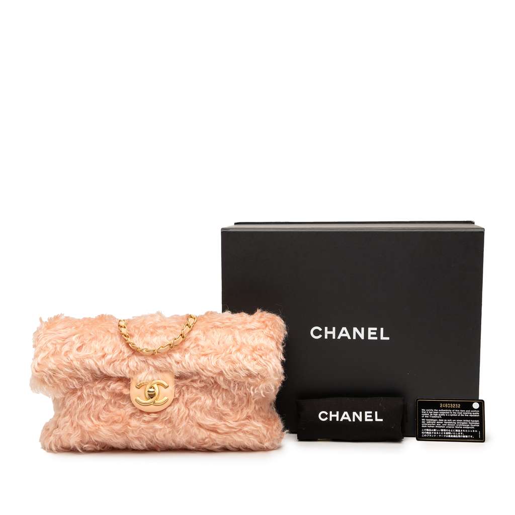 Chanel CC Fantasy Fur Clutch with Chain - Image 10