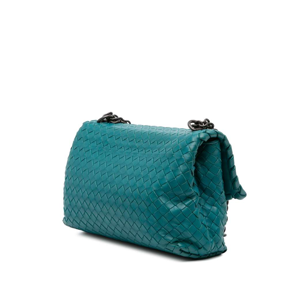 Bottega Veneta Small Nappa Intrecciato Olimpia Shoulder Bag - Back view