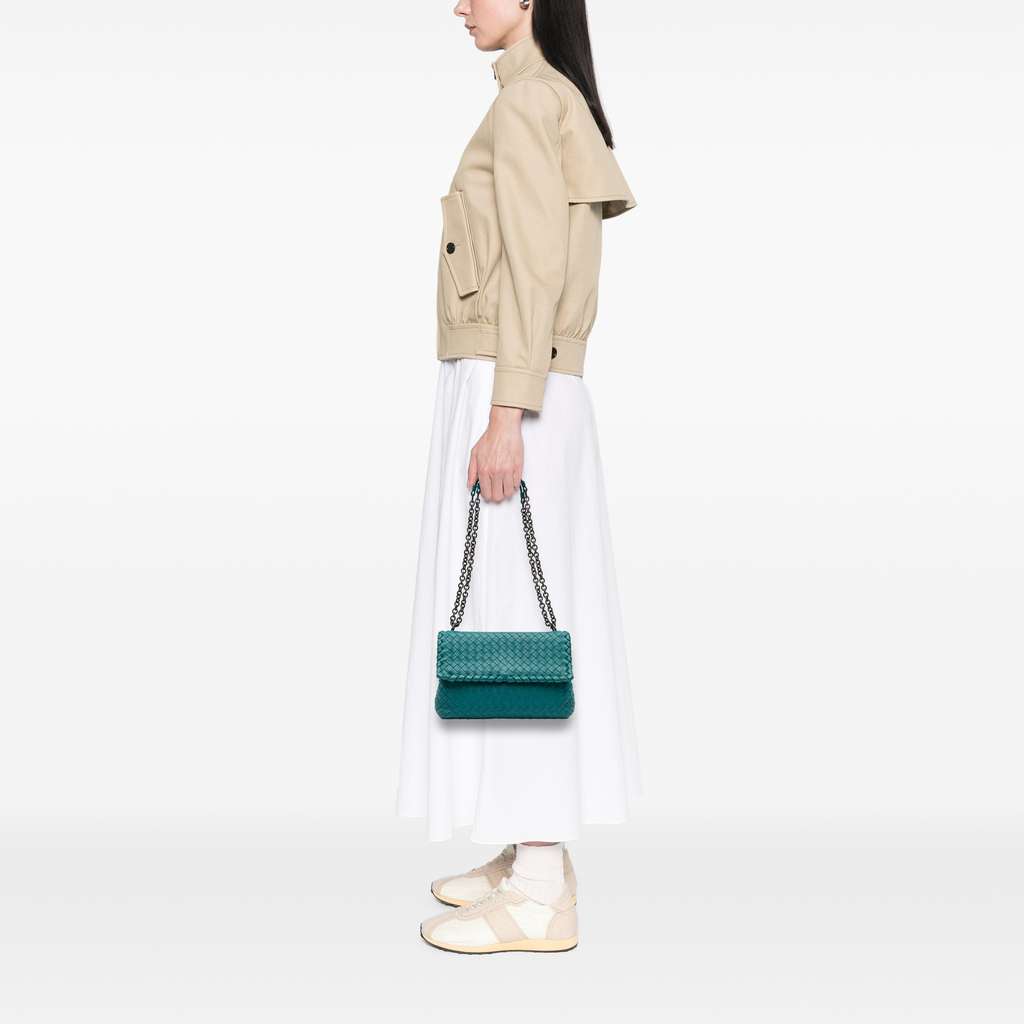 Bottega Veneta Small Nappa Intrecciato Olimpia Shoulder Bag - Image 11