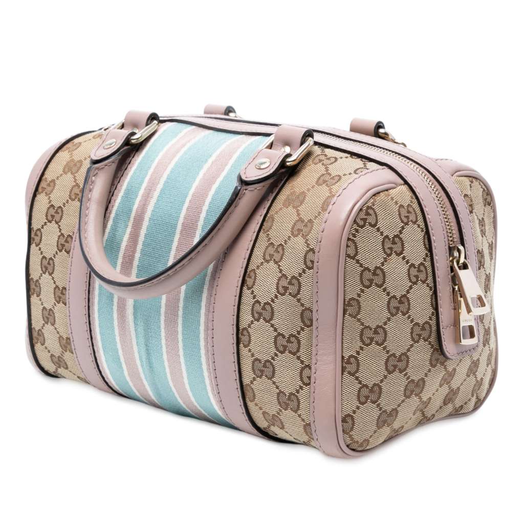 Gucci Small GG Canvas Web Joy Boston Bag - Back view