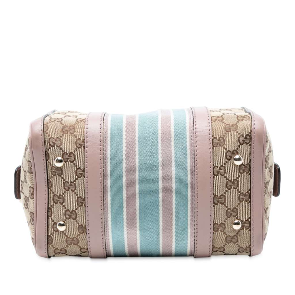 Gucci Small GG Canvas Web Joy Boston Bag - Image 6