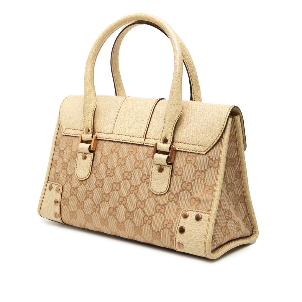 Gucci GG Canvas Turnlock Handbag - 2