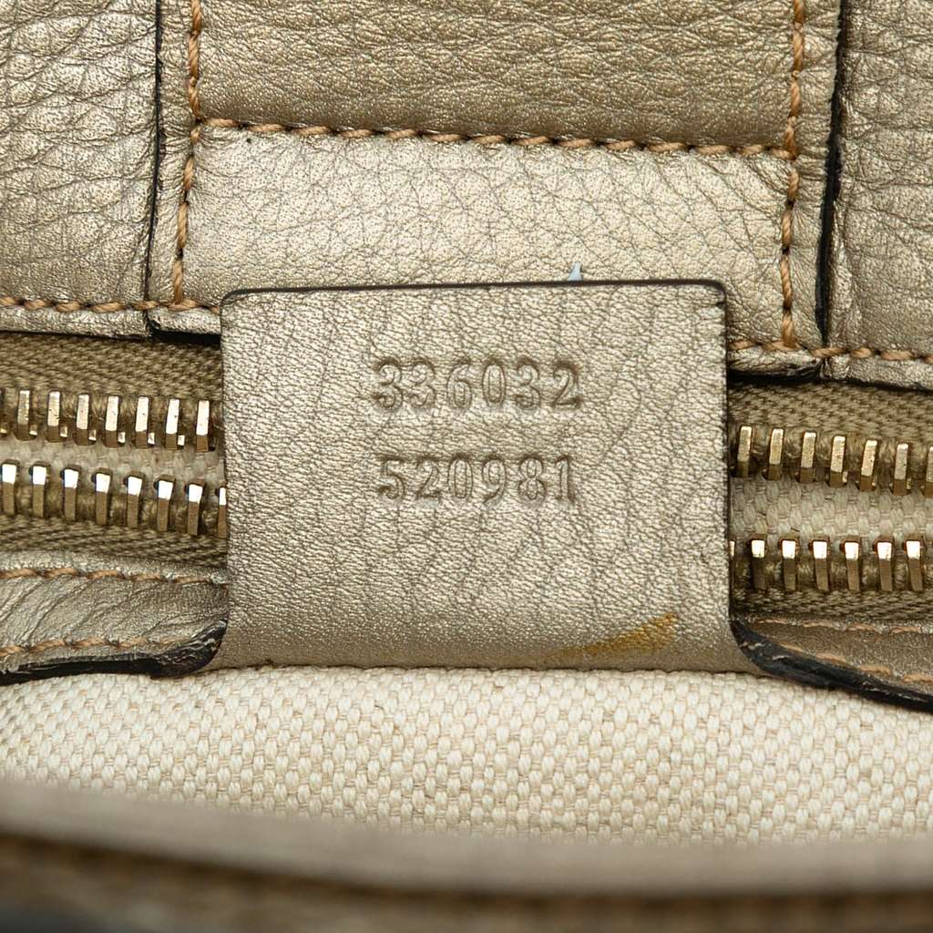 Gucci Small Calfskin Bamboo Shopper Satchel - Side view