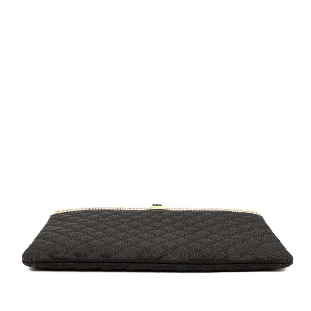 Chanel Large Quilted Nylon Fluo Boy O Case Clutch - Image 6