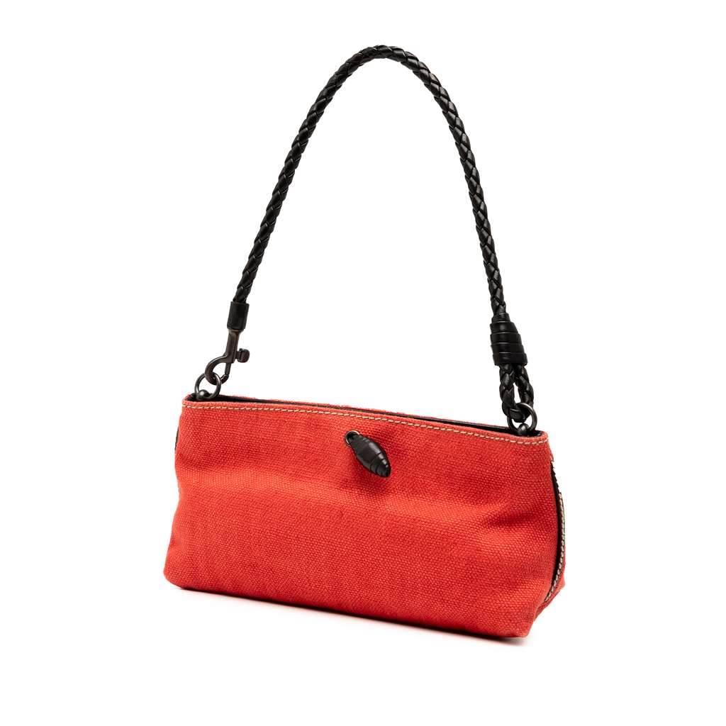 Bottega Veneta Canvas Braided Shoulder Bag - 2