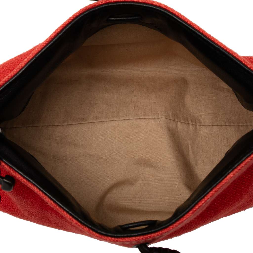 Bottega Veneta Canvas Braided Shoulder Bag - 4