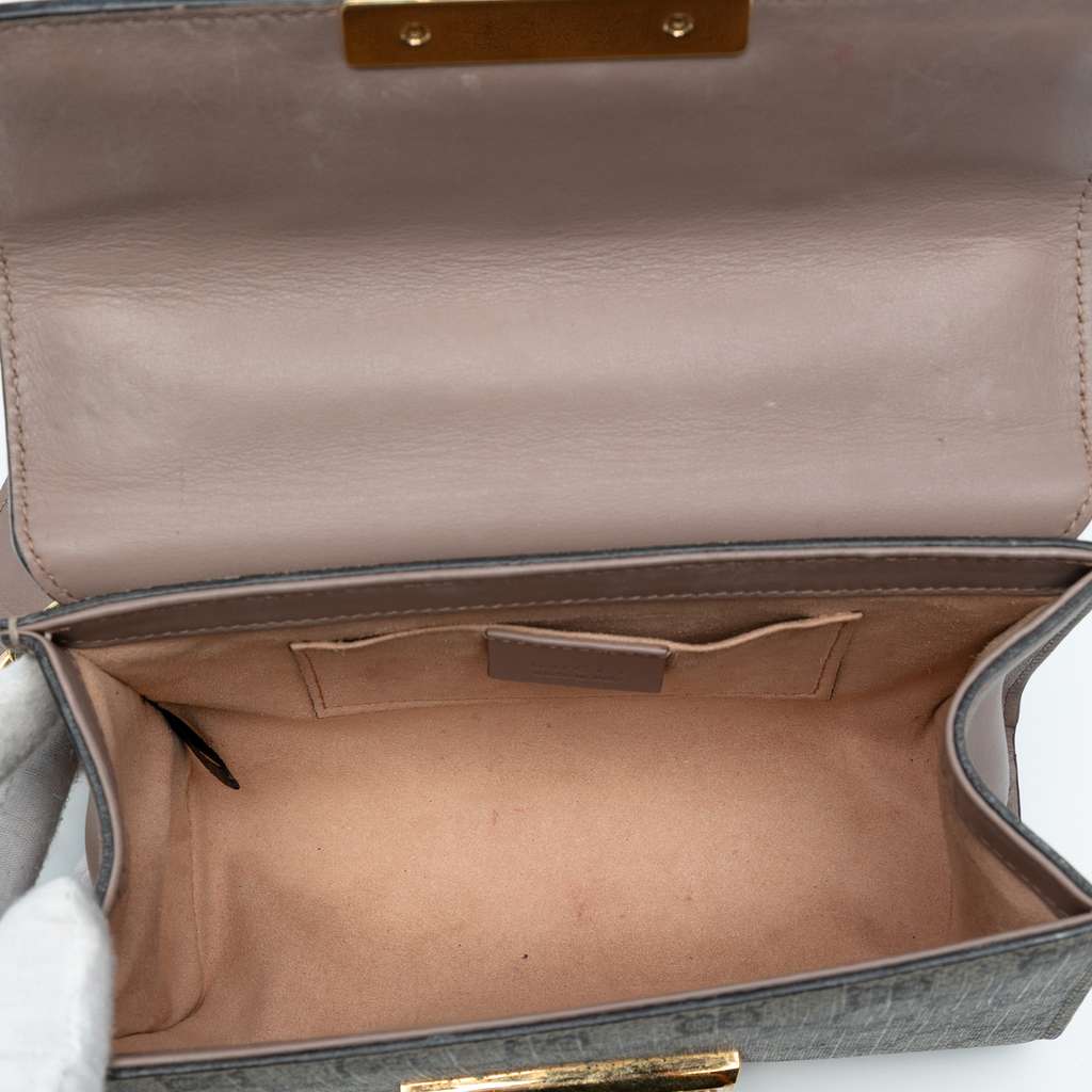 Gucci Small GG Supreme Pearl Studded Padlock Crossbody - 4