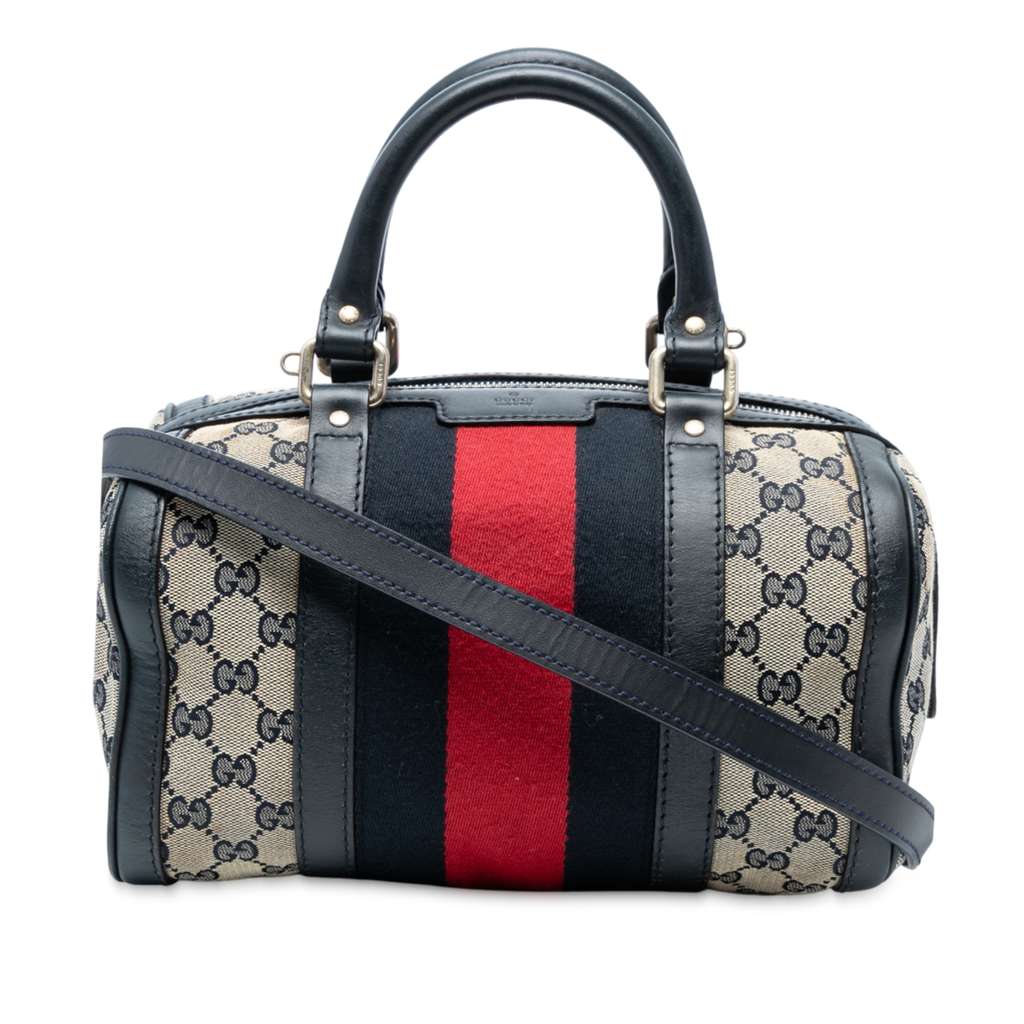 Gucci Small GG Canvas Web Joy Boston Bag