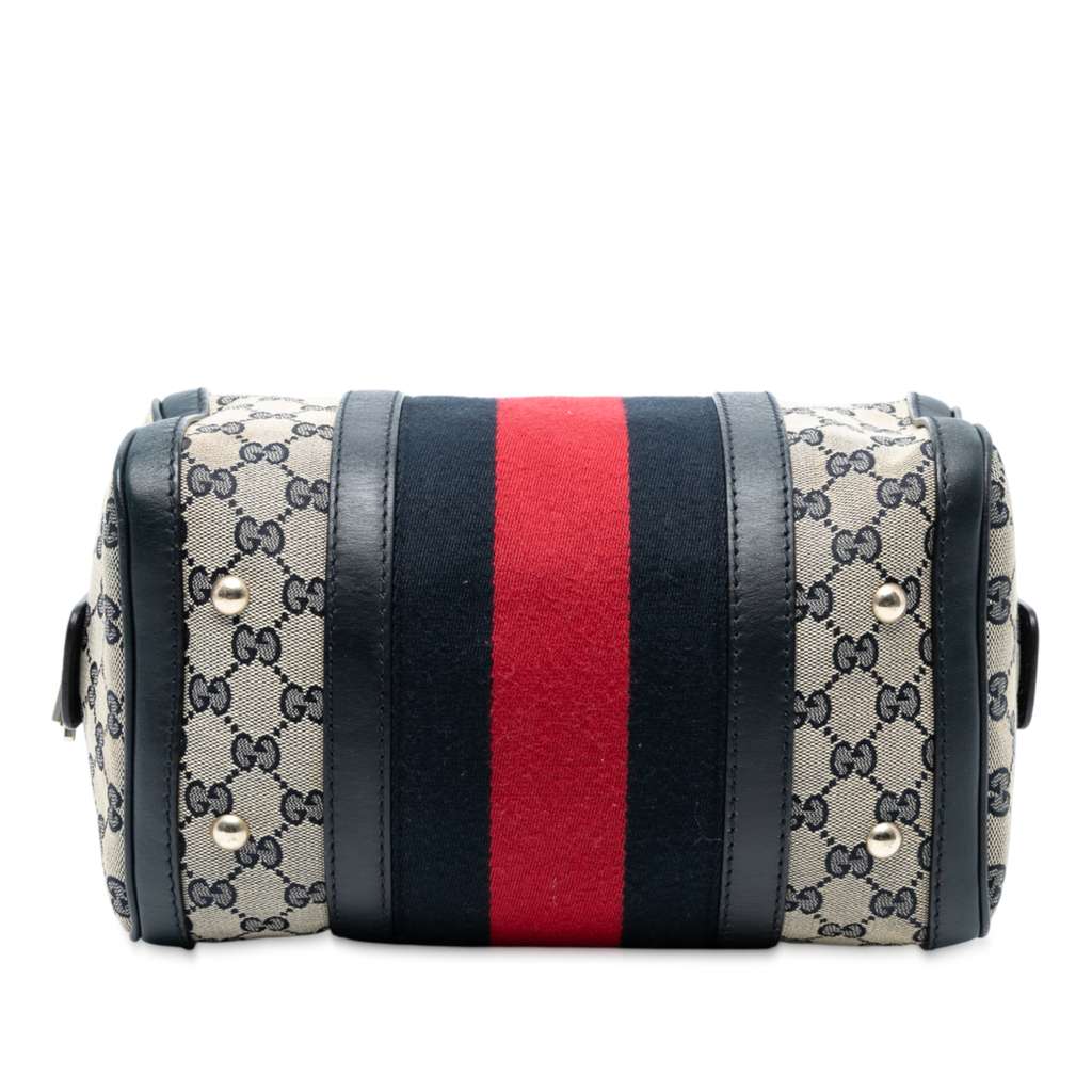 Gucci Small GG Canvas Web Joy Boston Bag - Image 6
