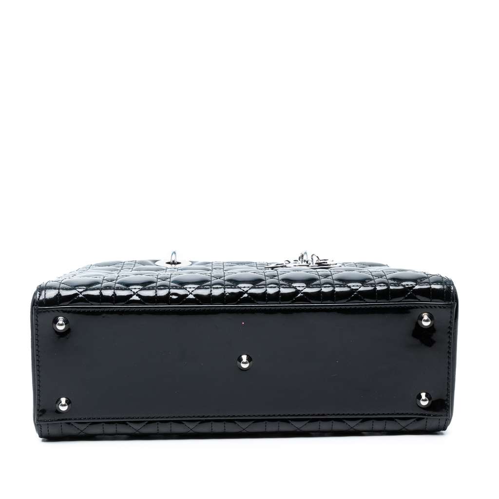 Dior Large Patent Cannage Lady Dior - Image 6