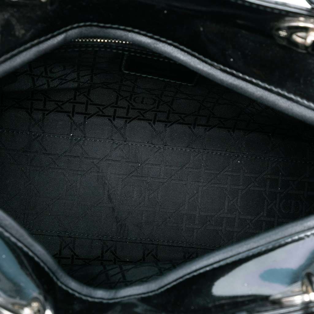 Dior Large Patent Cannage Lady Dior - 4
