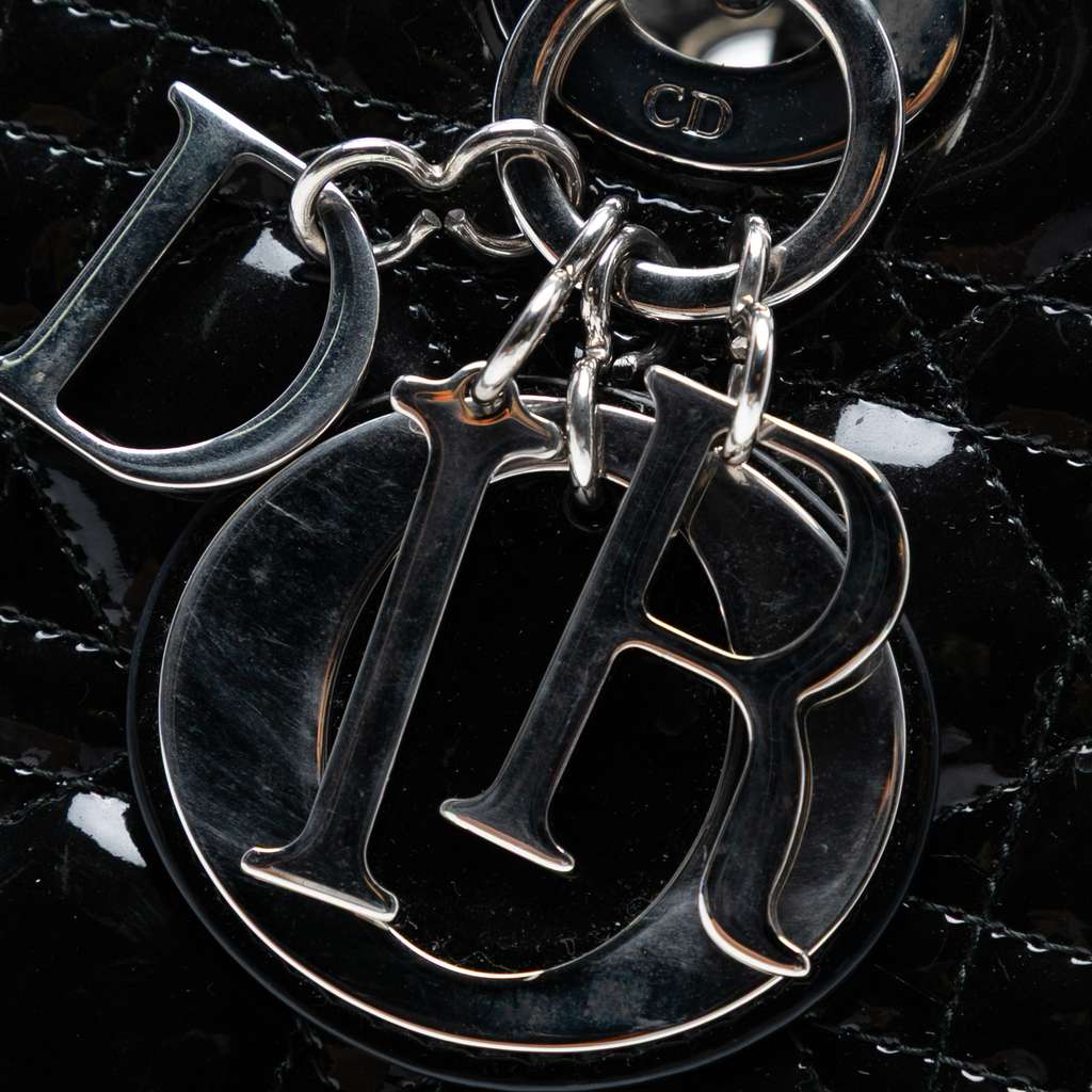 Dior Large Patent Cannage Lady Dior - Detail 1